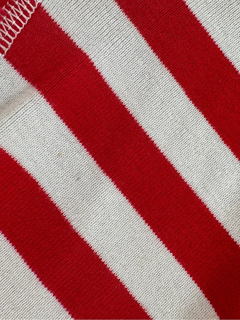 Hanna Andersson Red & White Stripe Pajama Set with Green Trim, 4T